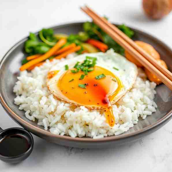 Easy Fried Eggs & Rice Recipe Meal
